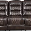 Vogue Furniture Dark Chocolate Reclining Sofa