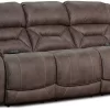 Homestretch Mink Double Power Reclining Sofa