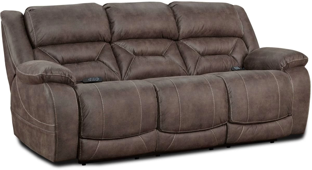 Homestretch Mink Double Power Reclining Sofa 1 Homestretch Mink Double Power Reclining Sofa