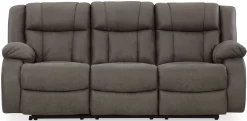 Signature Design By Ashley® First Base Gunmetal Reclining Sofa -Furniture comprehensive store 0184e5f2 8a70 4f9a b33e 67d8ca82e61c