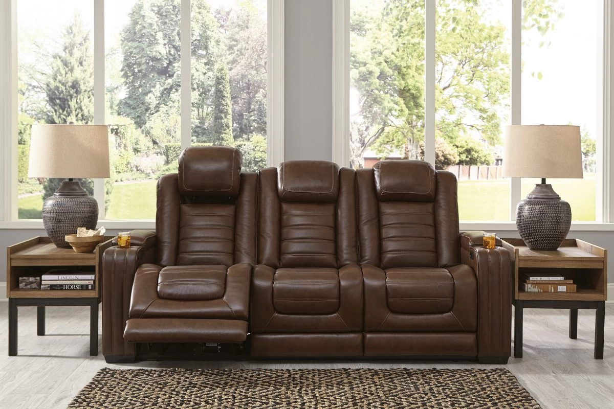 Signature Design By Ashley® Backtrack Chocolate Leather Power Reclining Sofa With Adjustable Headrest 11 Signature Design By Ashley® Backtrack Chocolate Leather Power Reclining Sofa With Adjustable Headrest - Image 11