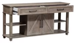 Liberty Parkland Falls Weathered Taupe Sofa Table -Furniture comprehensive store 01f30689 5b75 4f45 80b9 cb41b581bd97