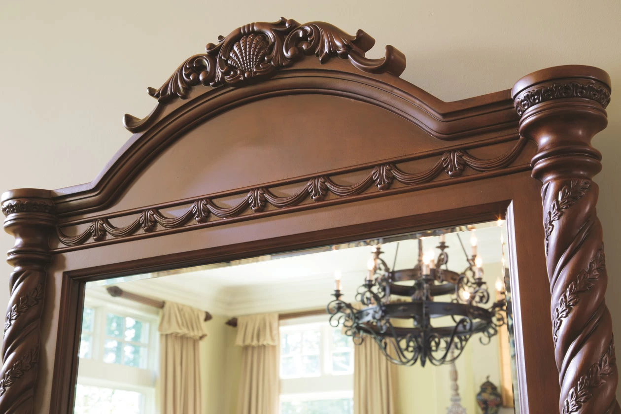 Millennium® By Ashley® North Shore Dark Brown Bedroom Mirror 3 Millennium® By Ashley® North Shore Dark Brown Bedroom Mirror - Image 3