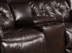 HomeStretch Brown Leather Reclining Console Loveseat 5 HomeStretch Brown Leather Reclining Console Loveseat -Furniture comprehensive store 0245b454 18dd 429f b12b 14ec63d7508d