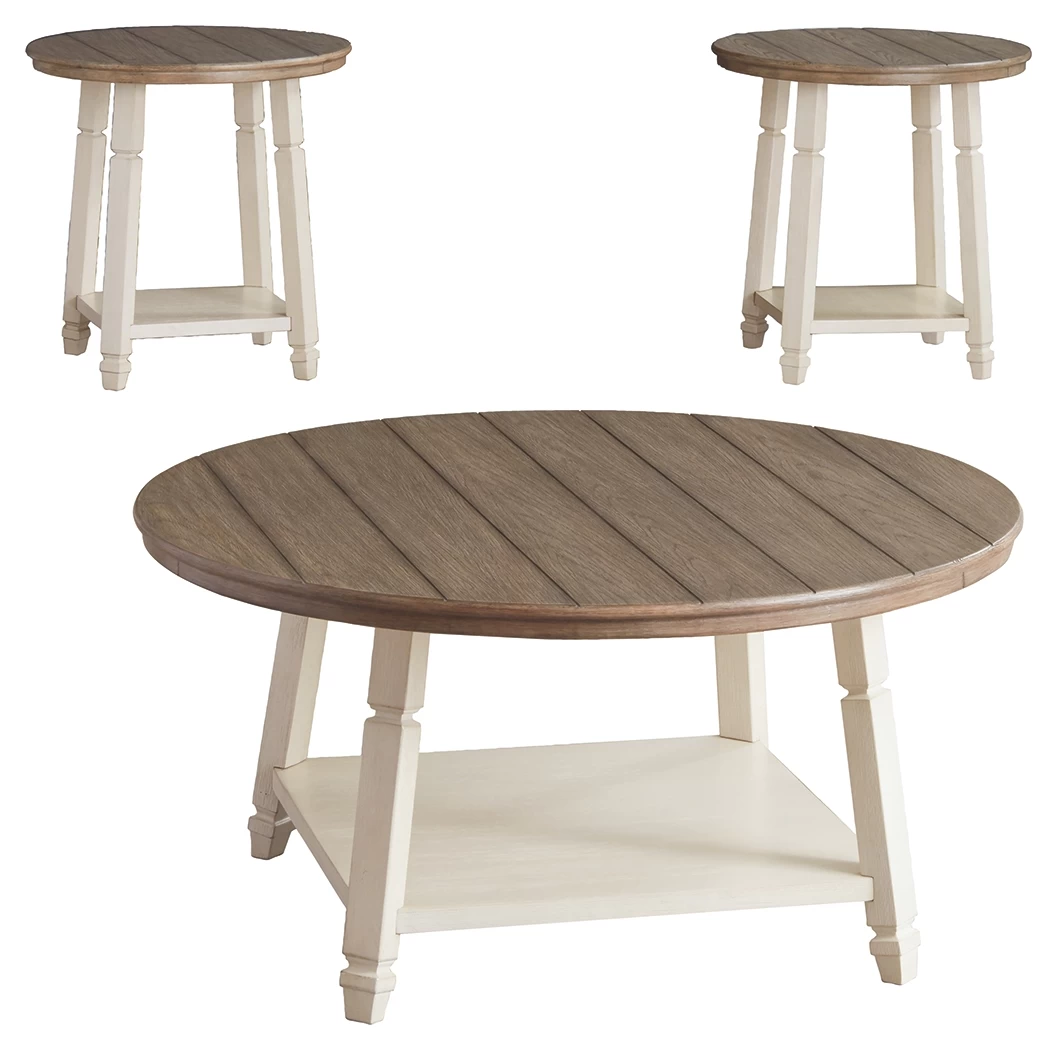 Signature Design By Ashley® Bolanbrook 3-Piece Two-Tone Occasional Table Set 1 Signature Design By Ashley® Bolanbrook 3-Piece Two-Tone Occasional Table Set
