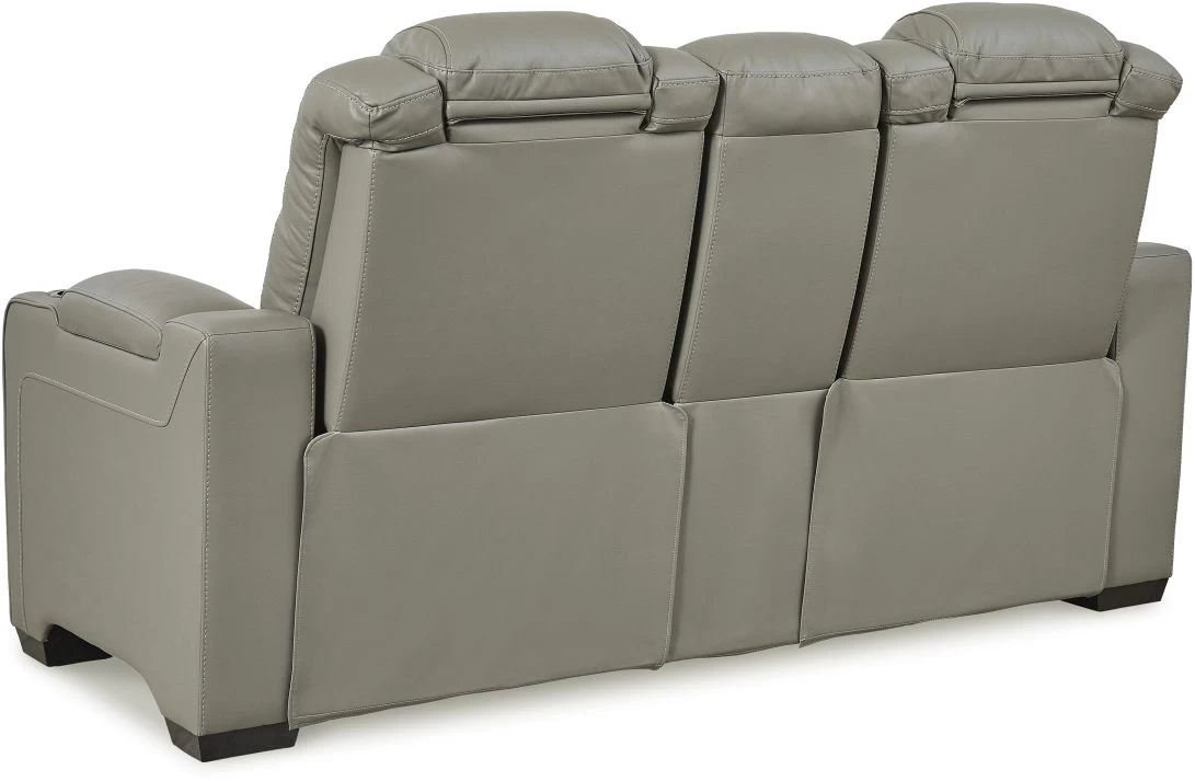Signature Design By Ashley® Backtrack Gray Power Reclining Console Loveseat 4 Signature Design By Ashley® Backtrack Gray Power Reclining Console Loveseat - Image 4