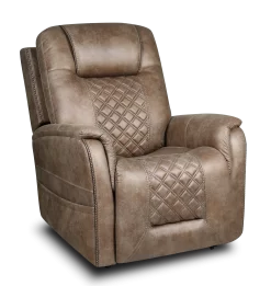 Moto Motion Roadhouse Pewter Power Lift Recliner