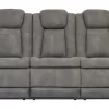 Signature Design By Ashley® Next-Gen DuraPella Two-tone Slate Power Reclining Sofa