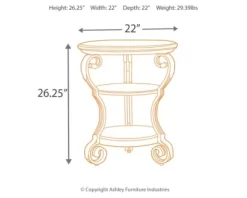 Signature Design By Ashley® Nestor Medium Brown Chair Side End Table -Furniture comprehensive store 099947eb 11c2 4585 ac36 9e6f7799e9a9