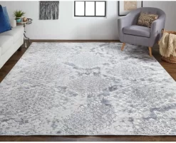 Feizy Laina Blue-Gray 9'8" X 12'8" Rug -Furniture comprehensive store 09b49e96 fc22 4f6d b8bd 12dee3401153
