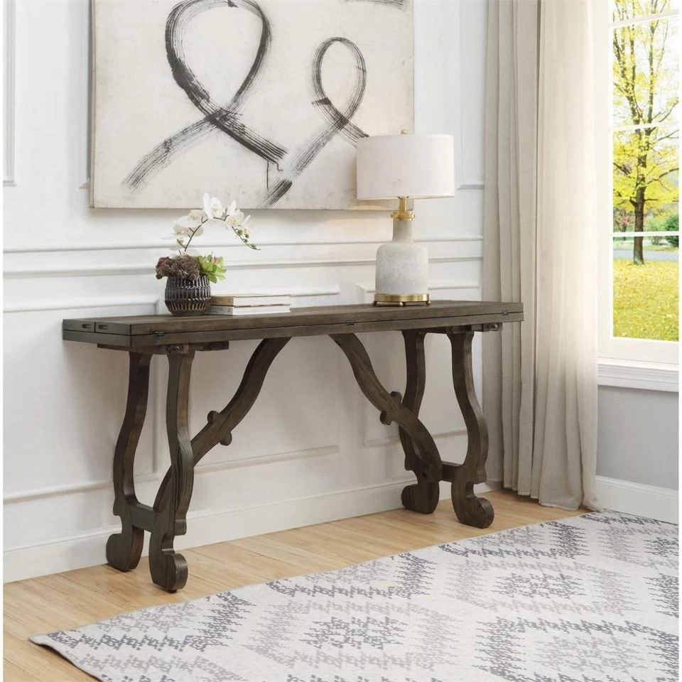 Coast2Coast Home™ Orchard Park Brown Flip Top Console Table 5 Coast2Coast Home™ Orchard Park Brown Flip Top Console Table - Image 5