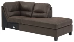 Signature Design By Ashley® Navi 2-Piece Chestnut Left-Arm Facing Sectional With Chaise -Furniture comprehensive store 0bc504e3 4654 4053 908e aebc451e51e7