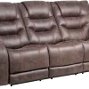 Moto Motion Brentwood Walnut Power Reclining Sofa