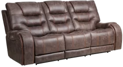 Moto Motion Brentwood Walnut Power Reclining Sofa
