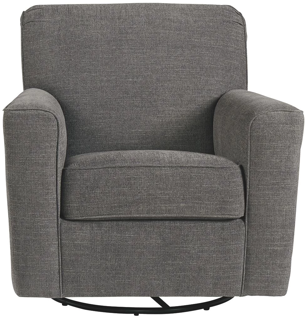 Ashley® Alcona Charcoal Swivel Glider Accent Chair 2 Ashley® Alcona Charcoal Swivel Glider Accent Chair - Image 2