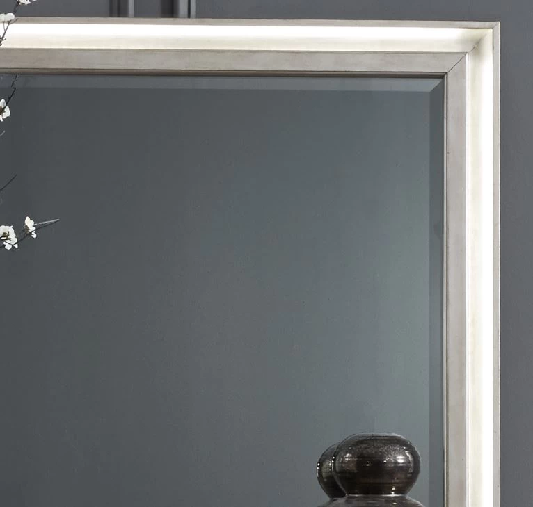 Liberty Luxe Living Light Gray Lighted Mirror 2 Liberty Luxe Living Light Gray Lighted Mirror - Image 2