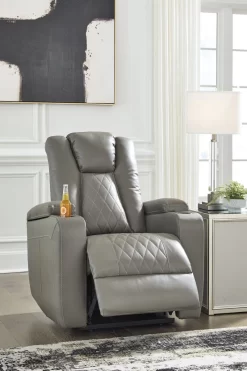 Signature Design By Ashley® Mancin Gray Recliner -Furniture comprehensive store 0f0e35b7 9323 4070 9997 f3fab6668a62