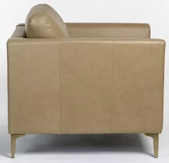 Alder & Tweed Furniture Company Milo Marbled Concrete/Light Antique Brass All Leather Occasional Chair -Furniture comprehensive store 0fecc9e6 3fae 4b51 a287 ee87349649b5