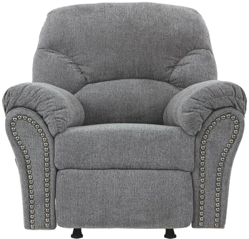 Benchcraft® Allmaxx Pewter Rocker Recliner 6 Benchcraft® Allmaxx Pewter Rocker Recliner - Image 6