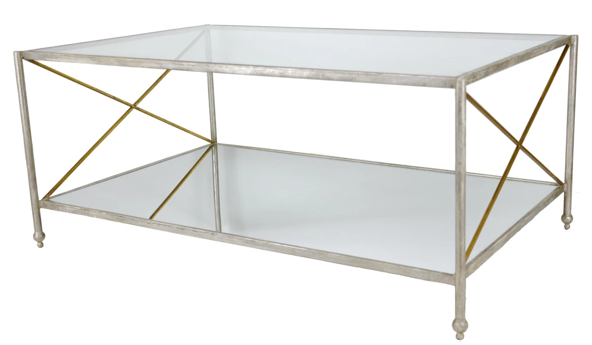 Zeugma Imports Silver Rectangular Coffee Table 2 Zeugma Imports Silver Rectangular Coffee Table - Image 2