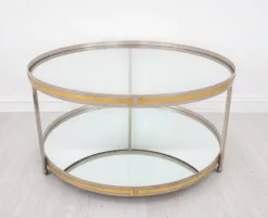 Zeugma Champagne/Gold Leaf Coffee Table -Furniture comprehensive store 123ab888 0406 41e5 bd45 882c89e9bc98