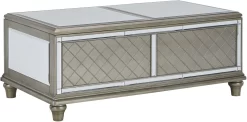 Signature Design By Ashley® Chevanna Platinum Coffee Table -Furniture comprehensive store 12f97b06 7f12 4be5 bf68 7d9e9b2382f3