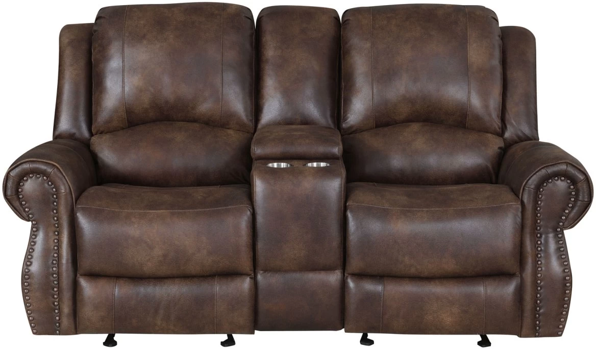 Steve Silver Co.® Navarro Saddle Brown Reclining Loveseat 2 Steve Silver Co.® Navarro Saddle Brown Reclining Loveseat - Image 2