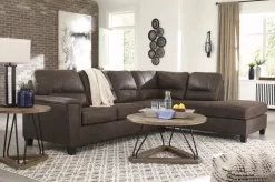 Signature Design By Ashley® Navi 2-Piece Chestnut Left-Arm Facing Sectional With Chaise -Furniture comprehensive store 13d19a69 32f1 4ae6 94c0 25c49bc04bed