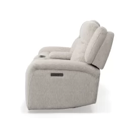 Man Wah Taupe Power Reclining Loveseat With Console 11 Man Wah Taupe Power Reclining Loveseat With Console -Furniture comprehensive store 13d4a1f7 0804 4485 a509 001fde1730e5