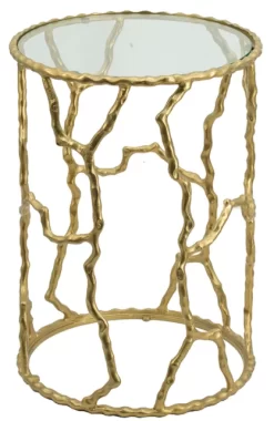 A & B Home Gold Accent Table -Furniture comprehensive store 147df120 e277 4137 ad14 c213a9a4518b