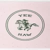Deny Designs YEE HAW Pink Welcome Mat