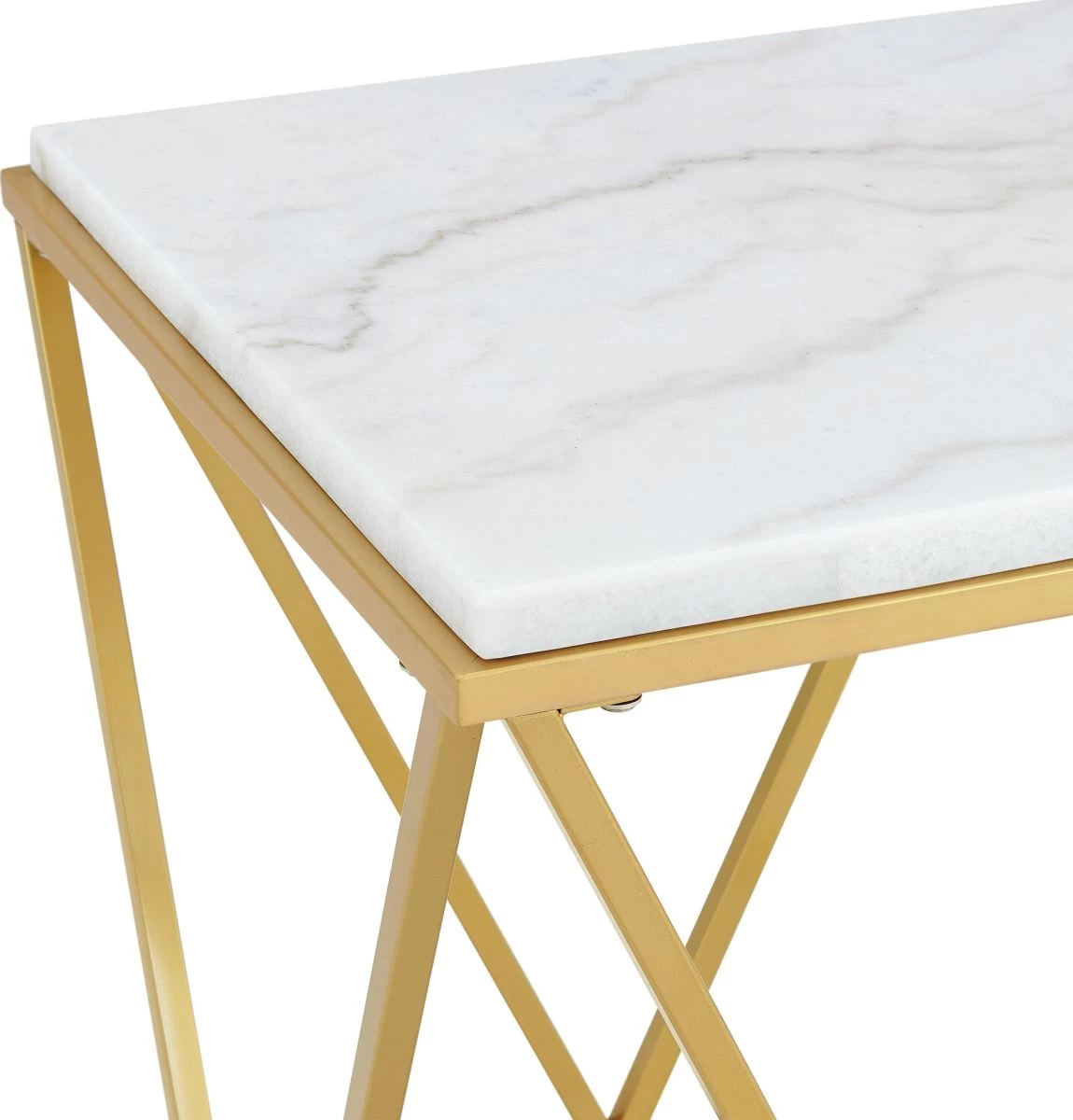 Elements International Riko Marble/Gold End Table 5 Elements International Riko Marble/Gold End Table - Image 5