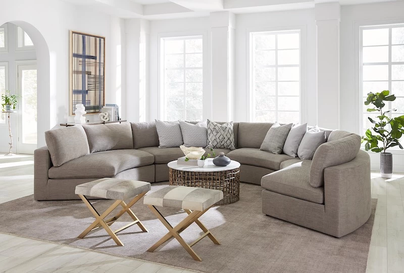 Alder & Tweed Furniture Company Lars Brass/White Coffee Table 4 Alder & Tweed Furniture Company Lars Brass/White Coffee Table - Image 4