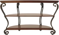 Signature Design By Ashley® Nestor Medium Brown Sofa Table -Furniture comprehensive store 16af6c16 661a 4ddf a75c 67e6e9f5ed59