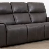 Flexsteel® Jarvis Grey Leather Power Reclining Sofa