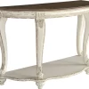 Signature Design By Ashley® Realyn White/Brown Sofa Table
