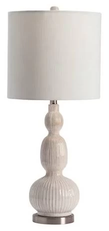Crestview Collection Solano White Table Lamp