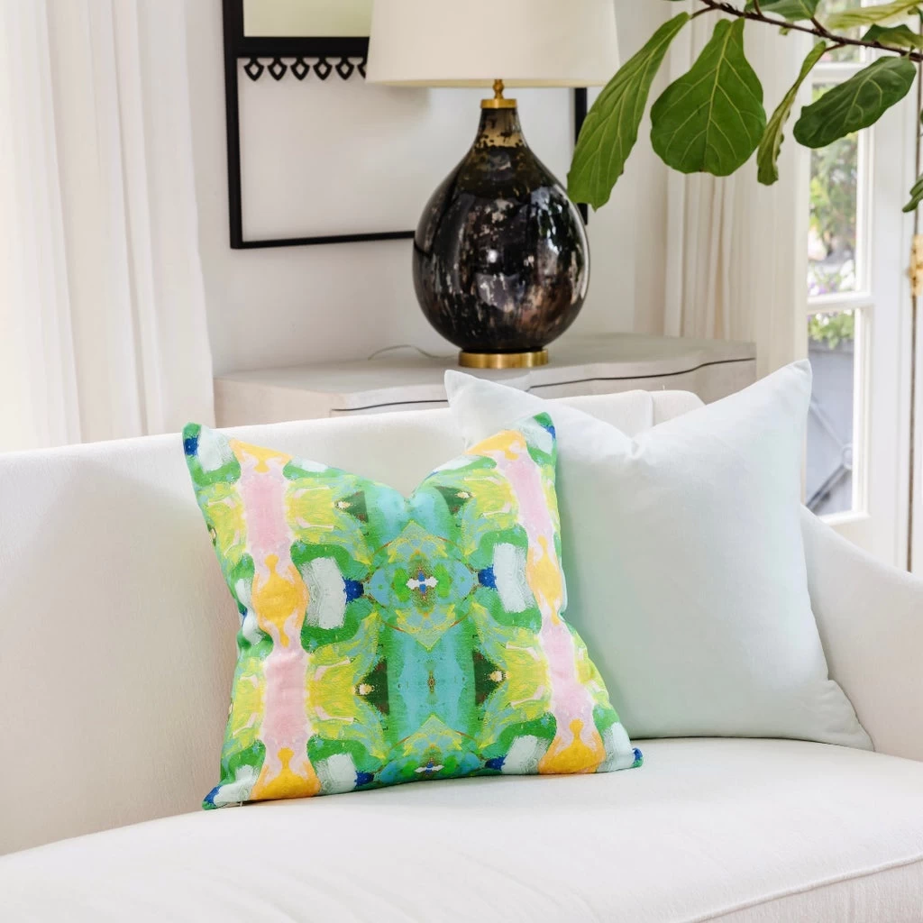 Laura Park Designs Boca Bay Green 22 X 22 Pillow 2 Laura Park Designs Boca Bay Green 22 X 22 Pillow - Image 2