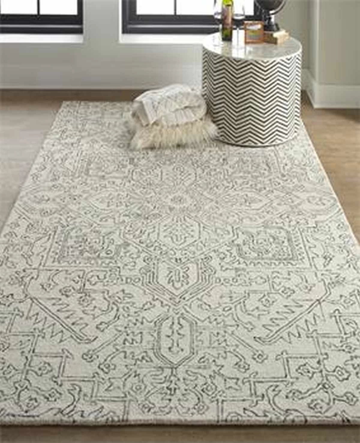 Feizy Belfort Ivory/Charcoal 8' X 10' Area Rug 7 Feizy Belfort Ivory/Charcoal 8' X 10' Area Rug - Image 7