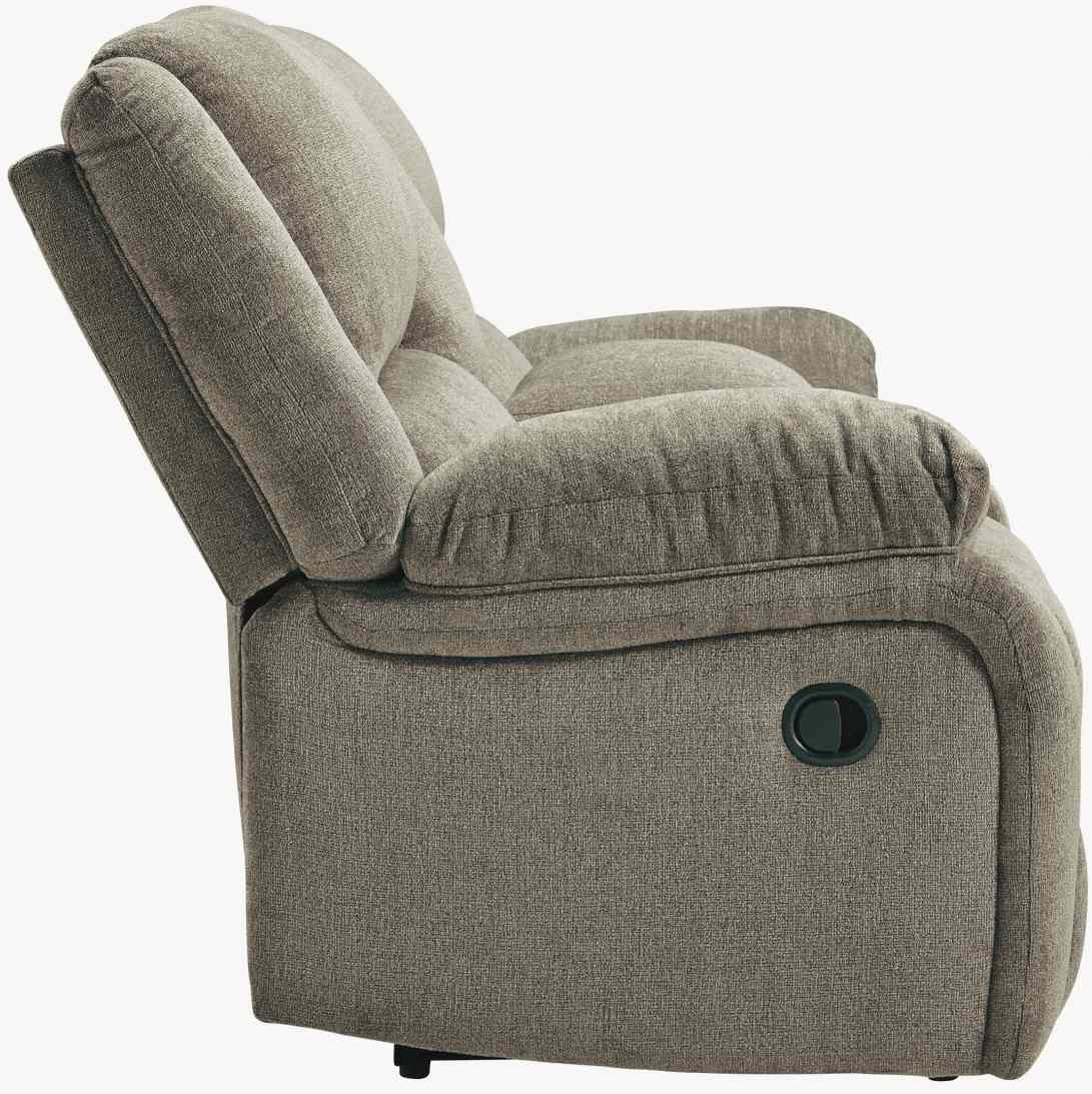 Signature Design By Ashley® Draycoll Pewter Double Reclining Loveseat With Console 3 Signature Design By Ashley® Draycoll Pewter Double Reclining Loveseat With Console - Image 3
