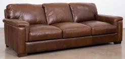 Soft Line Dallas Chestnut All Leather Sofa