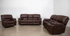 Man Wah Brown Leather Power Reclining Sofa -Furniture comprehensive store 1b81da3e d720 4eed 9d38 7744e5f06c5f scaled