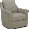 Liberty Landcaster Cocoa Upholstered Swivel Accent Chair