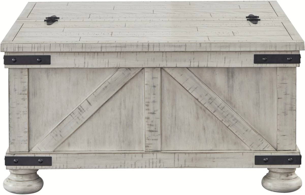 Signature Design By Ashley® Carynhurst Whitewash Coffee Table 4 Signature Design By Ashley® Carynhurst Whitewash Coffee Table - Image 4