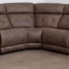 Man Wah Brown 7 Piece Taupe Power Reclining Sectional