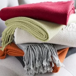 Surya Turner Burnt Orange 50"x60" Throw Blanket 6 Surya Turner Burnt Orange 50"x60" Throw Blanket -Furniture comprehensive store 1d116e61 de13 4bab 8b6b 2e13646fd82a 1