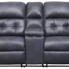 Affordable Furniture Telluride Indigo Reclining Loveseat