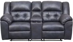 Affordable Furniture Telluride Indigo Reclining Loveseat