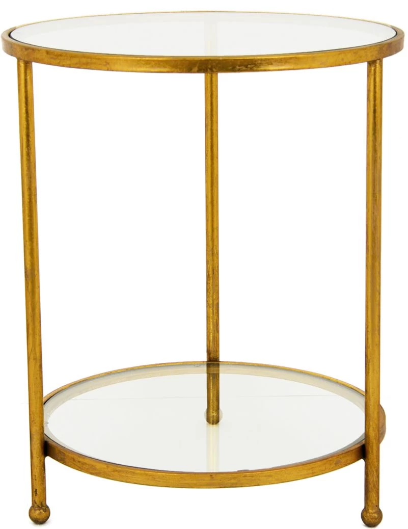 Zeugma Imports Gold Side Table 1 Zeugma Imports Gold Side Table