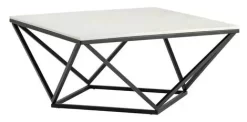 Crestview Collection Baxtor White Marble Cocktail Table